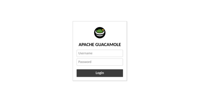 Guac Login Page